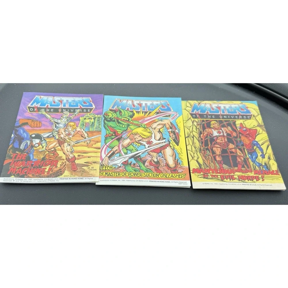 Vintage 1984-85 Masters of the Universe Mini Comics Lot of 3 Mattel MOTU